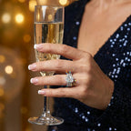 🔥 LAST DAY 90% OFF: Optical-Grade Travel-Safe Flawless Moissanite 2-4CT Radiant Stackable Ring Set in S925 & 14K Gold