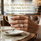 🔥 LAST DAY 90% OFF: Multi-Angle Optical Cut Finger-Slimming D-Color VVS1 Flawless Moissanite Asymmetrical Vine Ring in 14K Gold Over 925 Silver