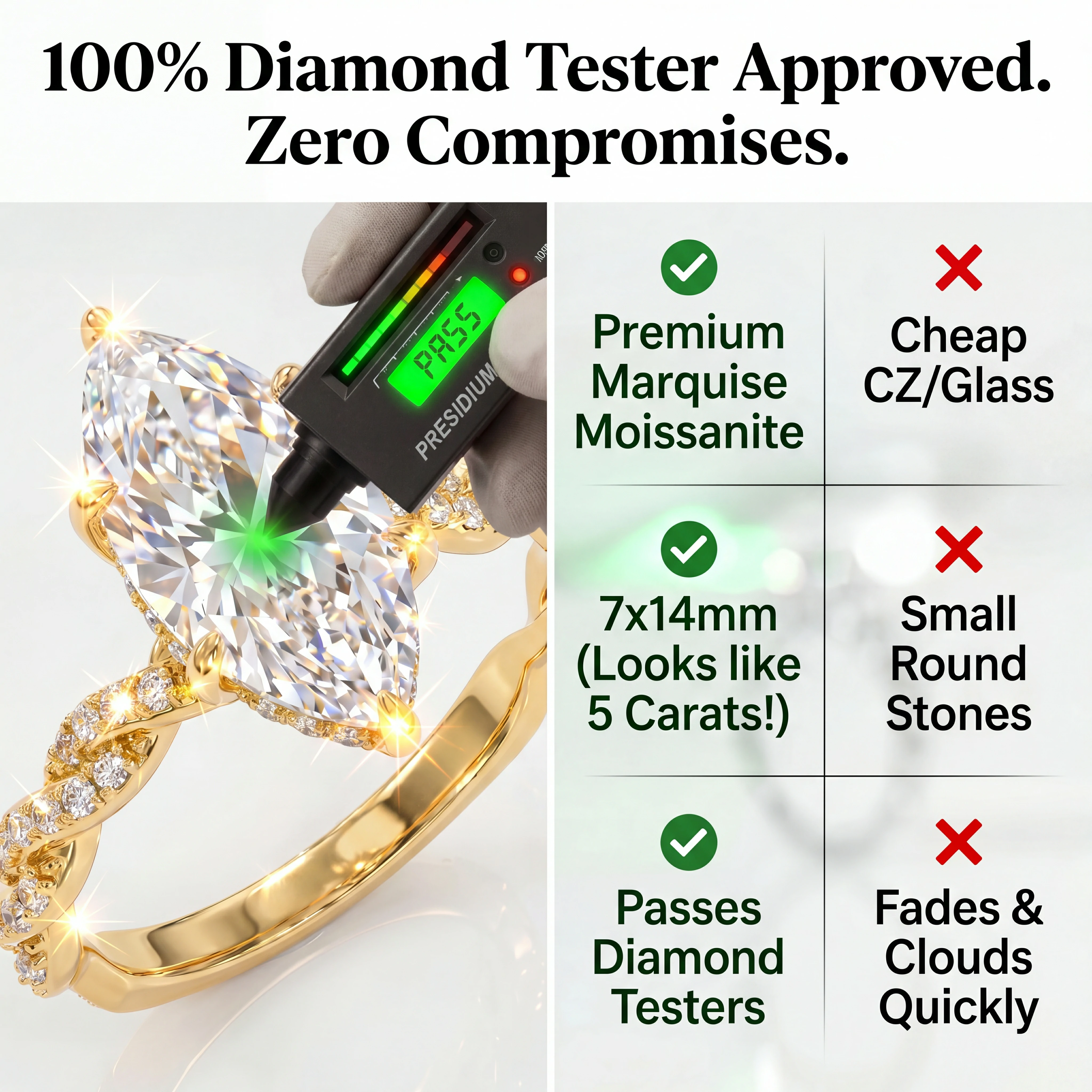 🔥90% OFF TODAY: The 3-Carat Marquise "Royal Heirloom" Ring | Your Finger-Slimming Travel Diamond