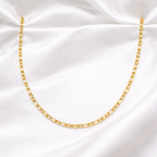 Minimalist Gold Mixed Link Necklace