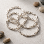 Minimalist Silver Twisted Chain Necklace