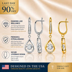 🔥 90% OFF TODAY: 1-Carat "Dancing" Moissanite Earrings – The Pure S925 Comfort & Sparkle You Deserve 💖