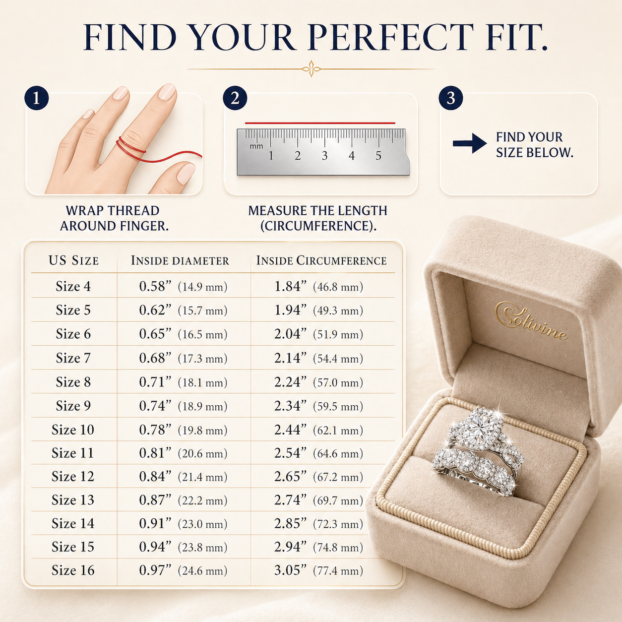 🔥90% OFF TODAY: No More Tight Rings: 5-Carat D-Color VVS1 Moissanite Comfort-Fit Set (S925 Silver, Sizes 4-16)