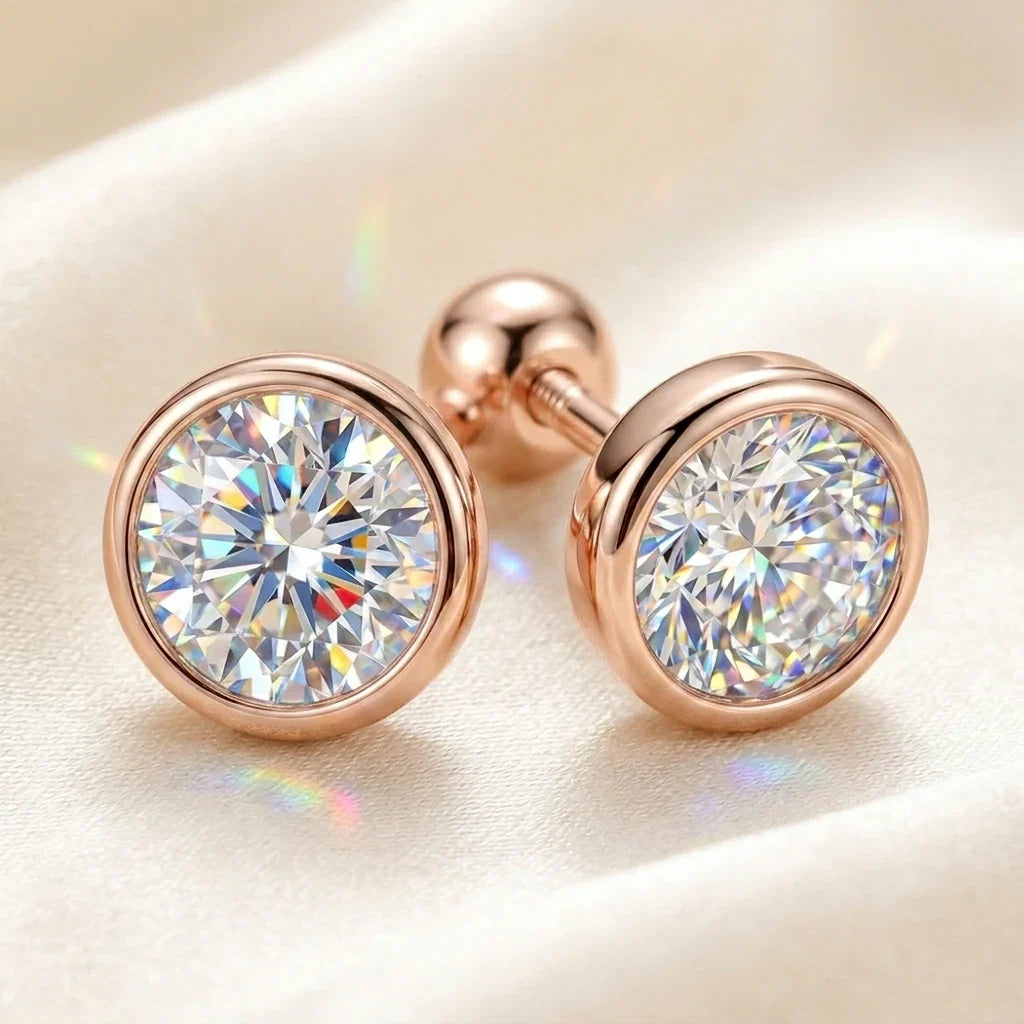 🔥 LAST DAY 90% OFF: Sleep-Safe High-Clarity Bubble Moissanite Studs in S925 Silver