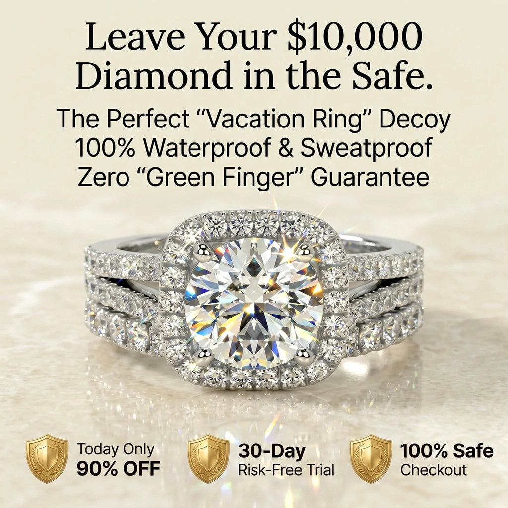 🚨 Only Today: 90% OFF |The Flawless $10k Illusion Ring | VVS1 Lab-Grown Diamond (Tarnish-Free)