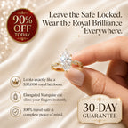🔥90% OFF TODAY: The 3-Carat Marquise "Royal Heirloom" Ring | Your Finger-Slimming Travel Diamond