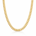 Minimalist Gold Wide Cuban Link Necklace