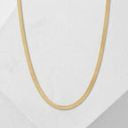 Minimalist Gold Herringbone Necklace