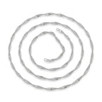 Minimalist Silver Twisted Chain Necklace
