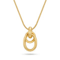 Minimalist Geometric Ring Pendant Necklace