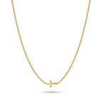 Minimalist Gold Cross Collarbone Necklace