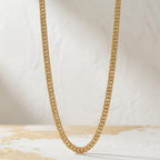 Minimalist Gold Cuban Link Necklace