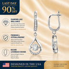 🔥 90% OFF TODAY: 1-Carat "Dancing" Moissanite Earrings – The Pure S925 Comfort & Sparkle You Deserve 💖